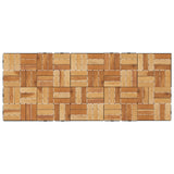 ZNTS Decking Tiles 10 pcs 30x30 cm Solid Wood Teak 319982