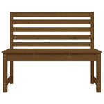 ZNTS Garden Bench Honey Brown 109 cm Solid Wood Pine 824035