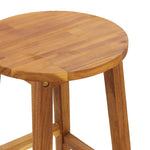ZNTS 3 Piece Bar Set Solid Wood Acacia 319699