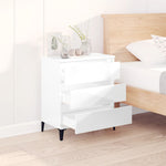 ZNTS Sideboard High Gloss White 60x35x70 cm Engineered Wood 823050