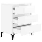 ZNTS Sideboard High Gloss White 60x35x70 cm Engineered Wood 823050