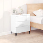 ZNTS Sideboard High Gloss White 60x35x70 cm Engineered Wood 823050