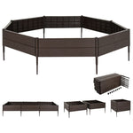 ZNTS Raised Garden Bed 120x120x20 cm Polypropylene 153614