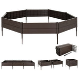 ZNTS Raised Garden Bed 120x120x20 cm Polypropylene 153614
