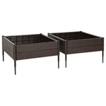 ZNTS Raised Garden Bed 120x120x20 cm Polypropylene 153614