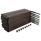 ZNTS Raised Garden Bed 120x120x20 cm Polypropylene 153614