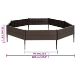 ZNTS Raised Garden Bed 120x120x20 cm Polypropylene 153614