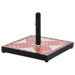 ZNTS Parasol Base Terracotta and White Square 12 kg 362218