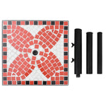 ZNTS Parasol Base Terracotta and White Square 12 kg 362218