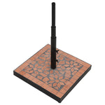 ZNTS Parasol Base Terracotta Square 12 kg 362220