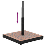 ZNTS Parasol Base Terracotta Square 12 kg 362220