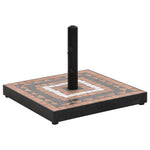 ZNTS Parasol Base Terracotta and White Square 12 kg 362226