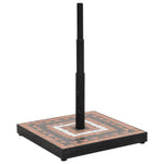 ZNTS Parasol Base Terracotta and White Square 12 kg 362226