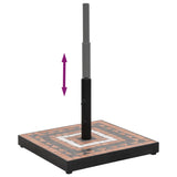 ZNTS Parasol Base Terracotta and White Square 12 kg 362226
