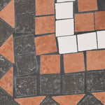 ZNTS Parasol Base Terracotta and White Square 12 kg 362226