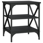 ZNTS Side Table Black 40x42x50 cm Engineered Wood 825772