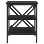 ZNTS Side Table Black 40x42x50 cm Engineered Wood 825772