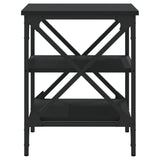 ZNTS Side Table Black 40x42x50 cm Engineered Wood 825772