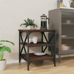 ZNTS Side Table Brown Oak 40x42x50 cm Engineered Wood 825780