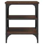 ZNTS Side Table Brown Oak 40x42x50 cm Engineered Wood 825780