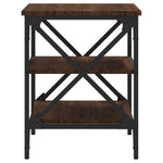 ZNTS Side Table Brown Oak 40x42x50 cm Engineered Wood 825780