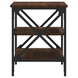 ZNTS Side Table Brown Oak 40x42x50 cm Engineered Wood 825780