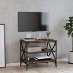 ZNTS TV Cabinet Smoked Oak 60x40x50 cm Engineered Wood 825784