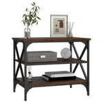 ZNTS TV Cabinet Brown Oak 60x40x50 cm Engineered Wood 825786