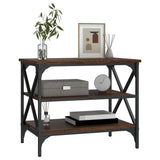 ZNTS TV Cabinet Brown Oak 60x40x50 cm Engineered Wood 825786