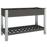 ZNTS Garden Raised Bed with Shelf Grey 120x50x75 cm WPC 362570
