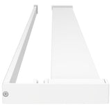 ZNTS Shower Shelf for Walk-in Shower Wall White 80 cm Aluminium 153625