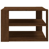 ZNTS Coffee Table Brown Oak 60x60x40 cm Engineered Wood 826628