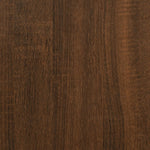 ZNTS Coffee Table Brown Oak 60x60x40 cm Engineered Wood 826628