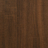 ZNTS Coffee Table Brown Oak 60x60x40 cm Engineered Wood 826628