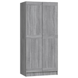 ZNTS Wardrobe Grey Sonoma 82.5x51.5x180 cm Engineered Wood 826639