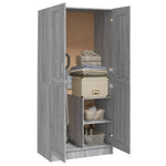 ZNTS Wardrobe Grey Sonoma 82.5x51.5x180 cm Engineered Wood 826639