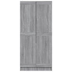 ZNTS Wardrobe Grey Sonoma 82.5x51.5x180 cm Engineered Wood 826639