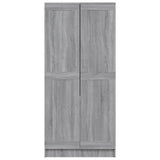 ZNTS Wardrobe Grey Sonoma 82.5x51.5x180 cm Engineered Wood 826639
