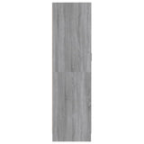ZNTS Wardrobe Grey Sonoma 82.5x51.5x180 cm Engineered Wood 826639