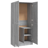 ZNTS Wardrobe Grey Sonoma 82.5x51.5x180 cm Engineered Wood 826639