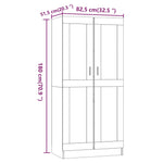 ZNTS Wardrobe Grey Sonoma 82.5x51.5x180 cm Engineered Wood 826639