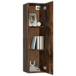 ZNTS Wall-mounted TV Cabinets 2 pcs Smoked Oak 30.5x30x110 cm 826677