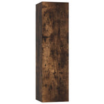 ZNTS Wall-mounted TV Cabinets 2 pcs Smoked Oak 30.5x30x110 cm 826677