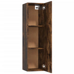 ZNTS Wall-mounted TV Cabinets 2 pcs Smoked Oak 30.5x30x110 cm 826677