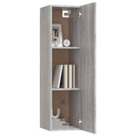 ZNTS Wall-mounted TV Cabinets 2 pcs Grey Sonoma 30.5x30x110 cm 826679
