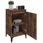 ZNTS Bedside Cabinets 2 pcs Smoked Oak 40x35x70 cm Engineered Wood 819655