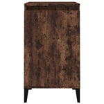 ZNTS Bedside Cabinets 2 pcs Smoked Oak 40x35x70 cm Engineered Wood 819655