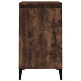 ZNTS Bedside Cabinets 2 pcs Smoked Oak 40x35x70 cm Engineered Wood 819655