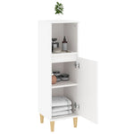 ZNTS Bathroom Cabinet White 30x30x100 cm Engineered Wood 819804