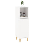 ZNTS Bathroom Cabinet White 30x30x100 cm Engineered Wood 819804